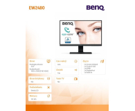 BenQ EW2480 czarny HDR - 534456 - zdjęcie 7
